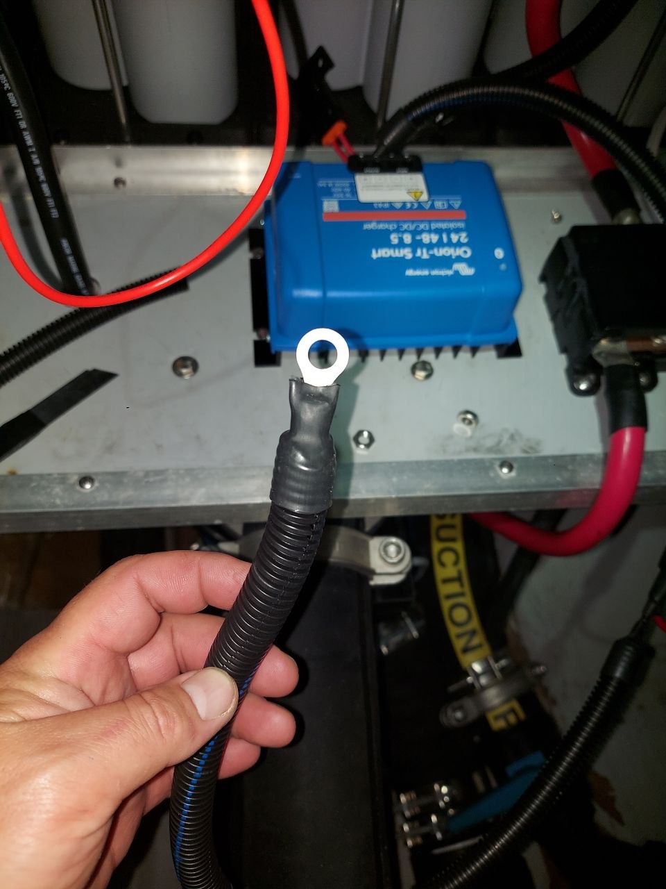 Marine mechanical work in progress