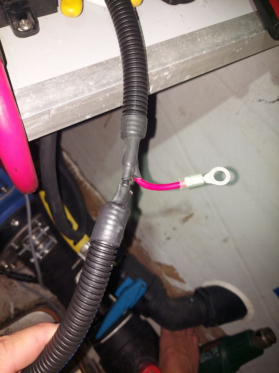 Marine mechanical work in progress